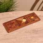 Игра настольная головоломка 3 в 1, 28.5×10.5×1 см, дерево шишам - Фото 3