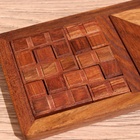 Игра настольная головоломка 3 в 1, 28.5×10.5×1 см, дерево шишам - Фото 5