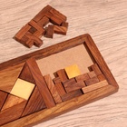 Игра настольная головоломка 3 в 1, 28.5×10.5×1 см, дерево шишам - Фото 7