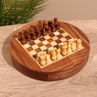 Шахматы магнитные, 20.5×20.5×3.5 см, дерево шишам - Фото 3