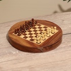 Шахматы магнитные, 25.5×25.5×4 см, дерево шишам - Фото 3