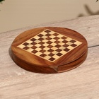 Шахматы магнитные, 25.5×25.5×4 см, дерево шишам - Фото 4