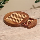 Шахматы магнитные, 25.5×25.5×4 см, дерево шишам - Фото 5