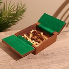 Игра настольная 2 в 1, шахматы, бэкгэммон, 15.5×15.5×5 см, дерево шишам - Фото 6