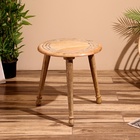 Столик кофейный, 45×45×50 см, манговое дерево, инкрустирован костью - Фото 1