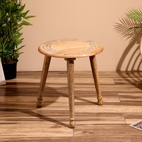 Столик кофейный 45х45х50 см, манговое дерево, инкрустирован костью