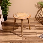 Столик кофейный, 45×45×50 см, манговое дерево, инкрустирован костью - Фото 2