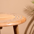 Столик кофейный, 45×45×50 см, манговое дерево, инкрустирован костью - Фото 5