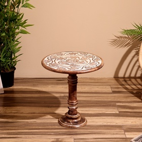 Столик кофейный 45х45х47 см, манговое дерево