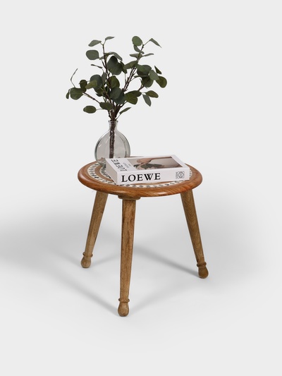 Столик кофейный, 45×45×45 см, манговое дерево