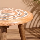 Столик кофейный, 45×45×45 см, манговое дерево - Фото 5