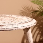 Столик кофейный, 45×45×50 см, манговое дерево - Фото 5