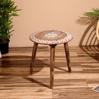 Столик кофейный 44х44х45 см, манговое дерево - Фото 1