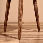 Столик кофейный 44х44х45 см, манговое дерево - Фото 4