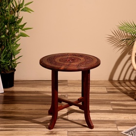 Столик кофейный 45х45х50 см, дерево шишам