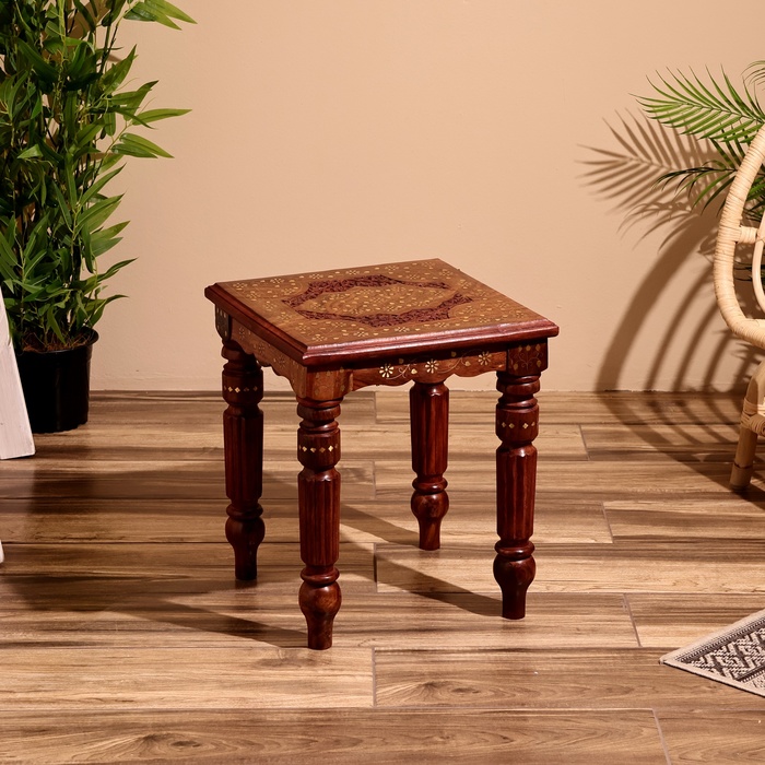 Столик кофейный, 38×38×42 см, дерево шишам