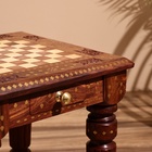 Столик шахматный 37х37х40 см, без фигур, дерево шишам - Фото 5