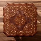 Столик кофейный, 38×38×38 см, дерево шишам - Фото 4