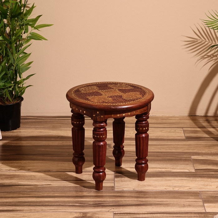 Столик кофейный, 38×38×38 см, дерево шишам