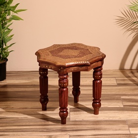 Столик кофейный 45х45х40 см, дерево шишам