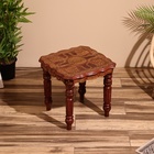 УЦЕНКА Столик кофейный, 44×44×40 см, дерево шишам - Фото 2