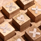 Игра настольная «Крестики-нолики», 12×12×3 см, манговое дерево - Фото 4