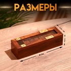 Игра настольная 2 в 1, домино, кубики, 19×6×5 см, дерево шишам - Фото 2