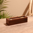 Игра настольная 2 в 1, домино, кубики, 19×6×5 см, дерево шишам - Фото 3