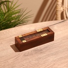 Игра настольная 2 в 1, домино, кубики, 19×6×5 см, дерево шишам - Фото 4