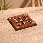 Игра настольная «Крестики-нолики», 12.5×12.5×1 см, дерево шишам - Фото 1