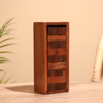 Игра настольная дженга «Падающая Башня», 21×8.5×6.5 см, дерево шишам
