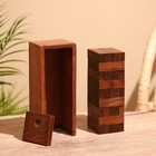 Игра настольная дженга «Падающая Башня», 21×8.5×6.5 см, дерево шишам - Фото 3