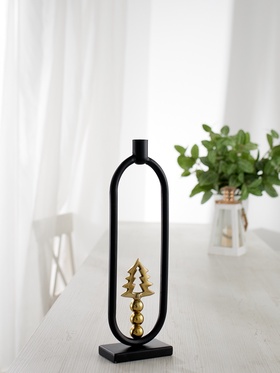 Подсвечник новогодний «Ёлочка», 33 см, металл