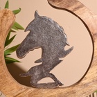 Сувенир интерьерный в деревянном кольце "Конь" 33х8х34 см - Фото 4