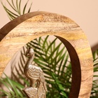 Сувенир интерьерный в деревянном кольце «Павлин», 30×8×33 см - Фото 5