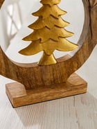 Сувенир интерьерный в деревянном кольце «Ёлочка», 30×8×33 см - фото 7570487