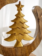 Сувенир интерьерный в деревянном кольце «Ёлочка», 30×8×33 см - Фото 3