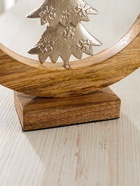 Сувенир интерьерный в деревянном кольце «Ёлка», 30×8×33 см - фото 7570493