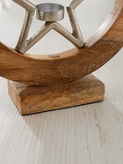 Подсвечник в деревянном кольце «Звезда», 30×8×33 см - фото 61057601