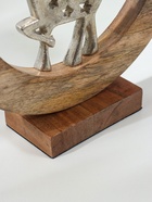 Сувенир интерьерный в деревянном кольце "Оленёнок" 30х8х33 см - фото 809319086