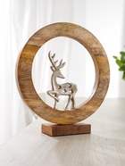 Сувенир интерьерный в деревянном кольце «Оленёнок», 30×8×33 см - фото 7570497