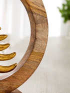 Сувенир интерьерный в деревянном кольце «Ель», 30×8×33 см - фото 7570506