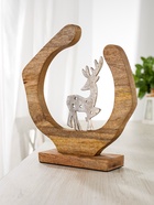 Сувенир интерьерный в деревянном кольце «Оленёнок», 33×8×34 см - фото 7570514