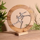 Сувенир интерьерный в деревянном кольце "Танцоры" 30х8х33 см - Фото 2