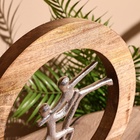 Сувенир интерьерный в деревянном кольце "Танцоры" 30х8х33 см - Фото 5