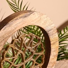 Сувенир интерьерный в деревянном кольце "Клевер" 30х8х33 см - Фото 5