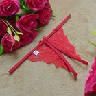 Трусы женские с доступом, кружево, размер 44-46, красный - Фото 4