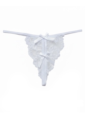 Трусы женские с доступом, кружево, размер 44-46, белый  (артикул 9948857)  большой выбор товаров оптом и в розницу по низким ценам с доставкой