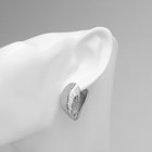 Серьги металл «Аккорд» ракушка, волны, цвет серебро - фото 24732256