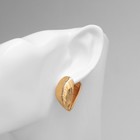 Серьги металл «Аккорд» ракушка, волны, цвет золото - фото 24732259